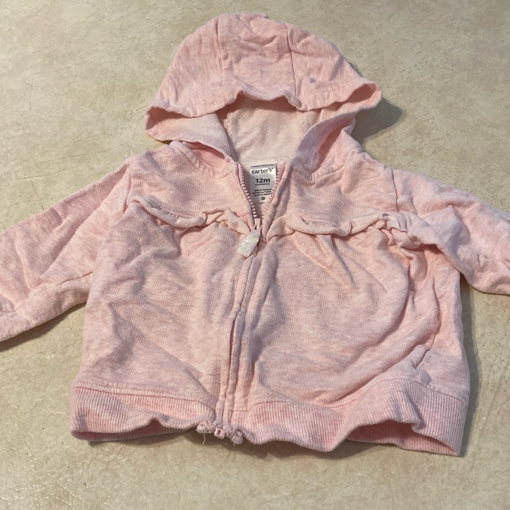 12M light pink hoodie